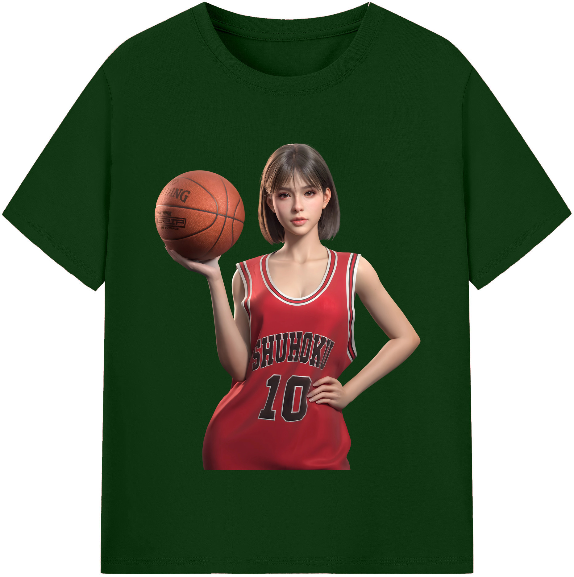 SLAM DUNK／スラムダンク 綿100％半袖Tシャツ（フロントプリント）